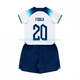 Maillot/Tenue Angleterre Foden 20 Enfant Domicile Coupe du monde 2022